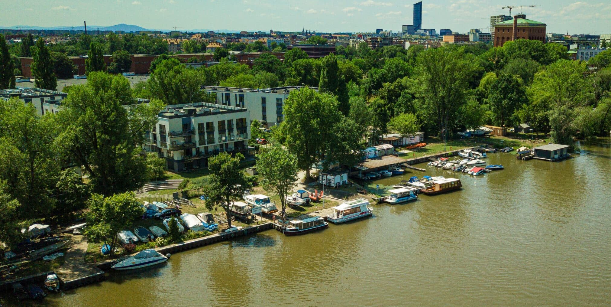 przystań wodna Wrocław, marina Wrocław, sporty wodne Wrocław